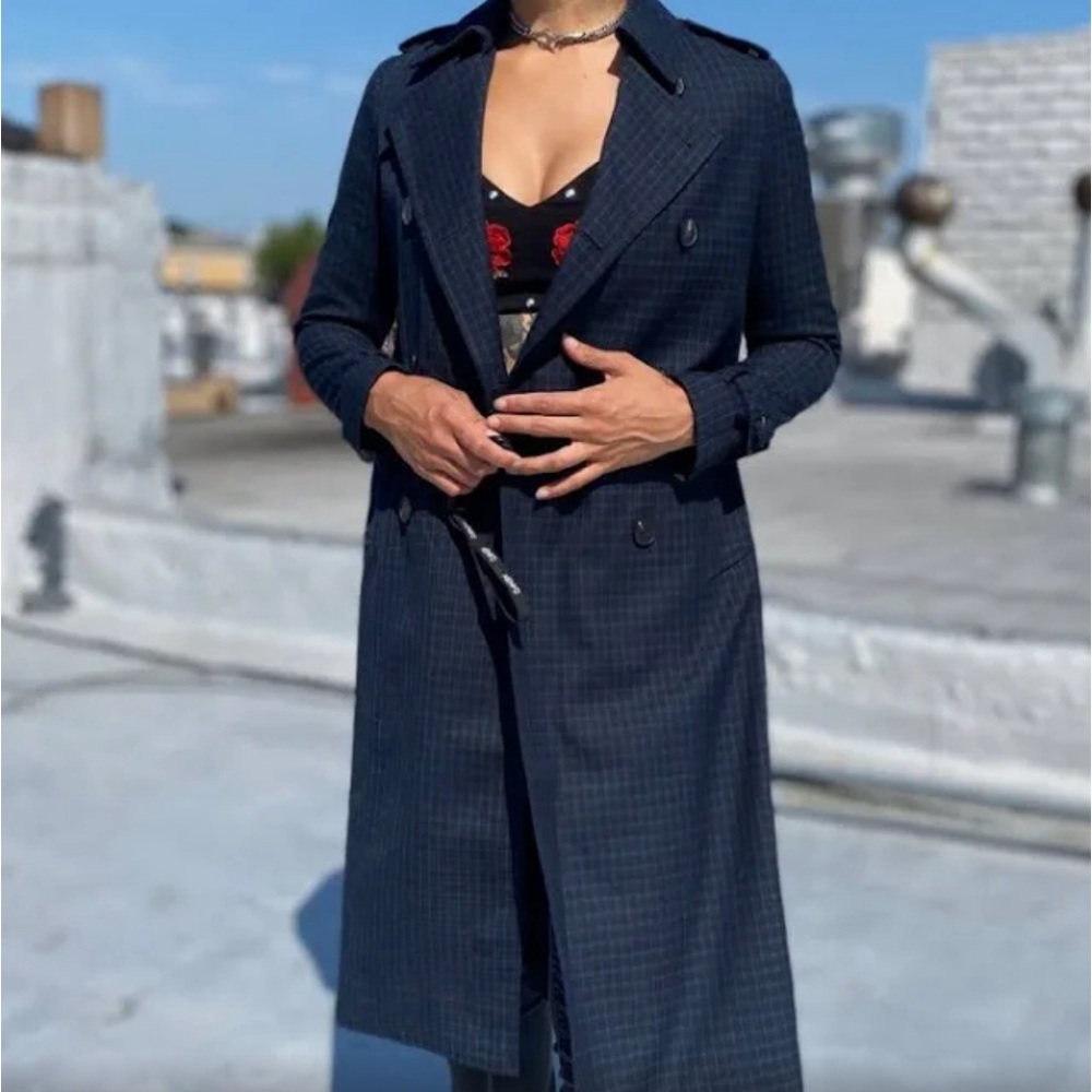 Sandro Belted Trench Coat - Picture 5 of 5